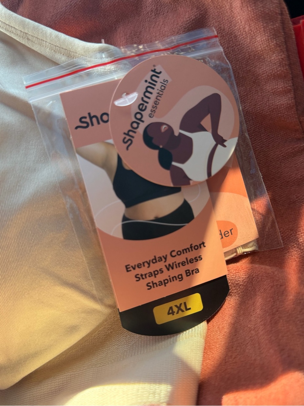 Shapermint Wireless Everyday Comfort Bra - Peach Beige